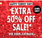 Happ Turkey Day! | Extra 50% OFF SALE*