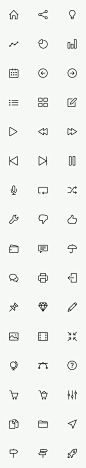 Simple Line Icons (Free PSD, Webfont) : A collection of 160 simple stroke icons that are great for mobile applications, websites and user interfaces. All icons are pixel perfect, fully scalable vector shapes released for public use.