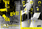 お察しください系ガールズZINE 「girl! vol.2」 : 腐女子批評（ぽい）同人誌２号目の表紙です。テーマは「腐の視線を、たどる」