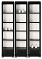 Arteriors Delaney Veneer And Wood Solids Bookcase contemporary bookcases