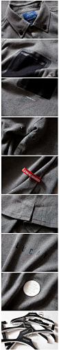 2015S/S LIFEGOESON“LUCAV"功能性压胶口袋休闲短袖衬衫