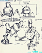 机器人与交通工具类精品草绘搜集---- GOOD  DESIGN人人小站【设计从越界到沟通】QQ群 ：17948258