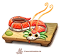 Daily Paint 1305. Dragon Roll, Piper Thibodeau : Daily Paint 1305. Dragon Roll by Piper Thibodeau on ArtStation.