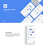 Uber for Laundry- UI/UX Design for iOS : Appening has come up with UI/UX for a laundry app. The UI/UX focuses on making the app more user-friendly. The reason behind this approach is, most common people and students will use this app. And this created to 