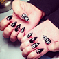 60+ Halloween Nail Art Ideas : 
There are so many fun designs to choose from and depending on the costume for your Halloween, you should pick the one that suits your costume theme the best. Zombie nails,Skull nails, witch nails, spider nails, pumpkin nail