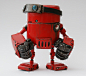 MCM Show Special Red Tribe Rusty Robot by ~SpaceCowSmith on deviantART