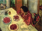 Strawberries Bella and Ida at the Table - Marc Chagall