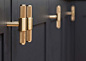 Buster + Punch T-Bar brass handles in the new Pink House kitchen/Photo: Susie Lowe