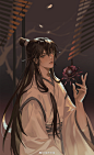 #二哈和他的白猫师尊# 在动森的魔掌下艰难的摸了一个师昧。。