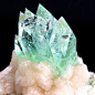 辉沸石
Fluorapophyllite on Stilbite, India