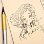 别人家的手绘系列，我一定是有个假手！ : 日本插画师 七神マナ/nanakami mana 一组手绘插画
