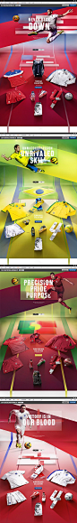 Nike National Team Kits 2014 : Nike asked us to create a web experience that tells the story of the National Team Kits for the 2014 FIFA World Cup.字体 文案 排版 作品欣赏 杂志大师排版 版式设计 海报 淘宝天猫京东电商活动轮播海报平面设计 男女装 家电数码 电器建材 母婴玩具 箱包女鞋 珠宝首饰 美工素材 banner 美妆 化妆护肤品 国庆节 圣诞节 年中