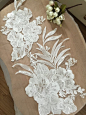 Beautiful Venice Lace Applique in White for Jewelry by lacetime