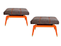 Pair of 'Hermes' Orange Formation Benches from CF Modern - Dering Hall (=)