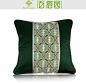 百搭园 现代绿色几何纹拼接软装样板房装饰抱枕 靠包 靠垫 (含芯)-淘宝网