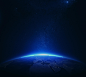 光-科幻-蓝色星球