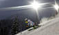 2011年12月21日，在奥地利Flachau举办的男子slalom世界杯赛第一回合中，意大利滑雪运动员Patrick Thaler通过旗门。