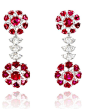 Chopard Ruby and Diamond Drop Earrings