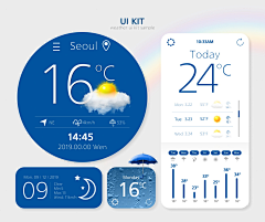 羽化成蝶A采集到UI KIT❤模板下载 网页设计 app交互设计