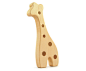 wooden teething toy - natural wood toys for montessori babies and children, Georgia Giraffe, pretend animal, homegrown organic finish