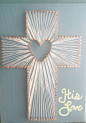 His Love, Cross String Art