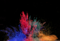 General 4119x2852 powder colorful black splashes