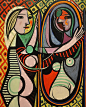 Pablo Picasso - Girl before a Mirror, 1932, oil on canvas: 