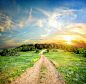 Country road in the mountains