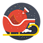圣诞雪橇PNG图标