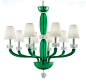 Chandelier from the collection of Rotterdam, Murano glass, textiles, Barovier. No better chandelier for Westview DR