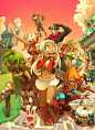 Gueuzav游戏插画欣赏：Wakfu#采集大赛#