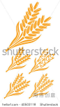 abstract golden wheat