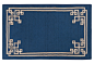 3'3"x5'3" Alameda Flat-Weave Rug, Blue : Handwoven in India, this reversible flat-weave is produced from the finest wool in a pattern that will enrich any room. A rug pad is recommended to keep this foundation securely in place.