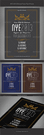 Print Templates - Happy New Year 2013 Simple Flyer | GraphicRiver