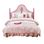 儿童八件套纯棉公主女孩1.2米床上用品粉色床品儿童样板房床品-淘宝网