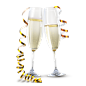 透明香槟杯图标 iconpng.com #素材#
