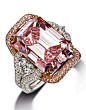 16.27 Carats, Internally Flawless Emerald Cut Pink Diamond Ring | Jewelry | Pinterest