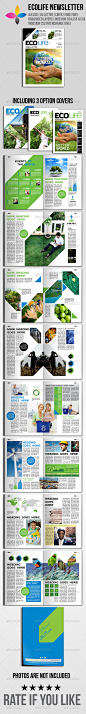EcoLife Newsletter - Newsletters Print Templates
