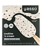 Chocolate Chip Cookie Dough Stick Bars | Yasso Frozen Greek Yogurt : Creamy vanilla-flavored frozen Greek yogurt with chocolate-flavored chips and chunks of cookie dough all at just 100 calories per bar.