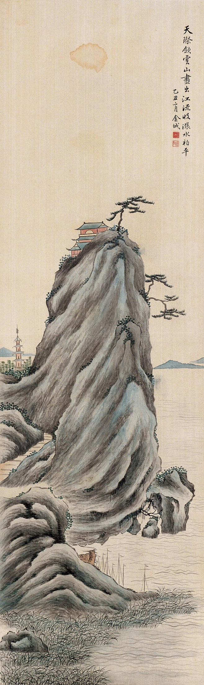 金城-近代画家（山水画清晰作品）