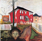 Artists close to my Arp / Edvard Munch: Red Virginia Creeper, 1900
