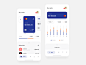 Banking app / Cards & Stats mobile design product minimal clean ios ux ui app payment finance cards bank app