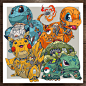 Bulbasaur clogtwo ink and clog inkandclog studio mech mecha mechasoul pikachu Pokemon Squirtle