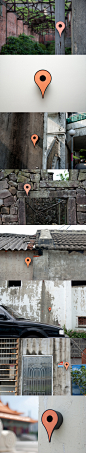 台湾设计师shu-chun hsiao设计的“地图标记”鸟巢。该设计着眼于宏观与微观景象之间的相互作用。我们常常在谷歌地图里用标记指向所指的地方，常常代表整个区域，而现在却做为一个现实的鸟巢存在，非常强烈的对比。鸟儿在寻找家的同时，你是否也在寻找你心中的目的地呢？