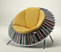 Sunflower Chair with Built In Book Case{ing}