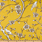 Dwell Studio Vintage Blossom Citrine Fabric contemporary upholstery fabric