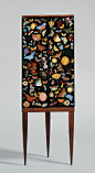 Reverse-Painted Glass Doors, Gio Ponti (1891-1979) & Piero Fornasetti (1913-1988), Italy: 