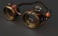 steampunk goggles : steampunk goggles  3D modeling by eman salah using maya for modeling and texturing by substance painter 