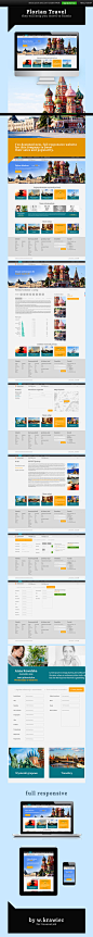 Florian Travel, responsive website on Behance