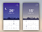 dribbble天气界面小集合